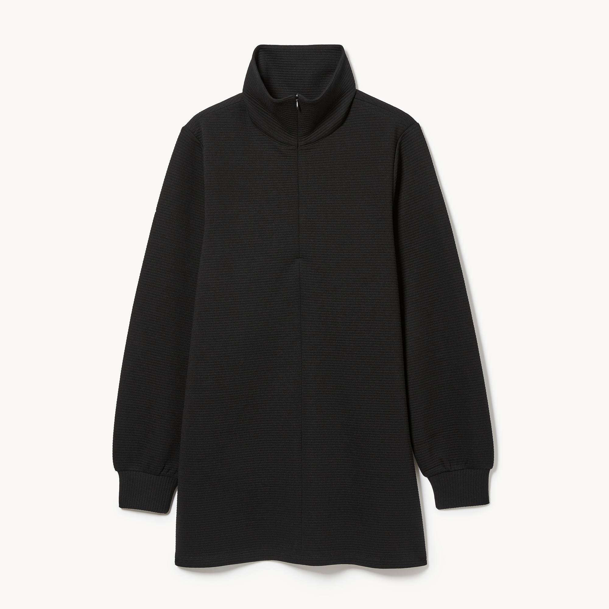 Active Quarter-Zip Pullover in Black from Joe Fresh