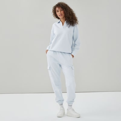 Pantalon de jogging cargo sport - BLEU PASTEL