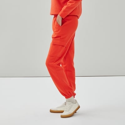 Pantalon de jogging cargo sport - Rouge Vif