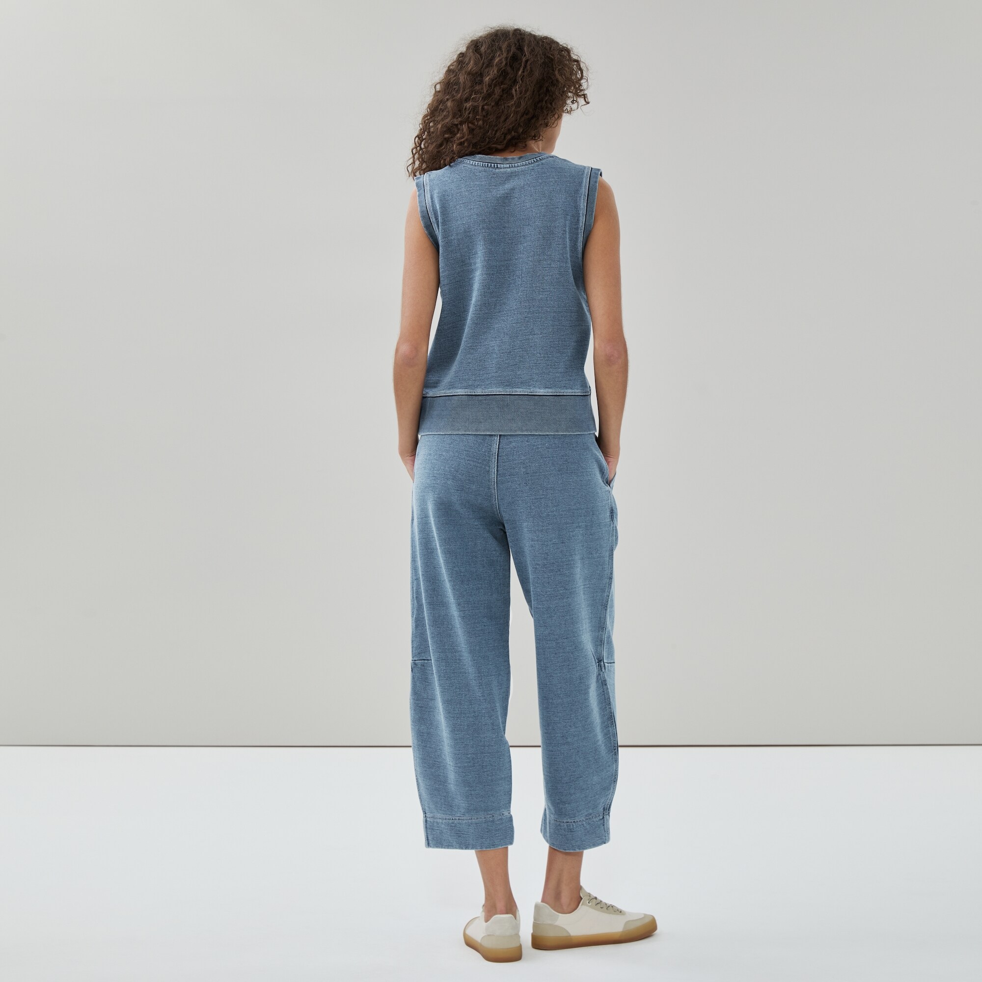 Active French Terry Denim Vest