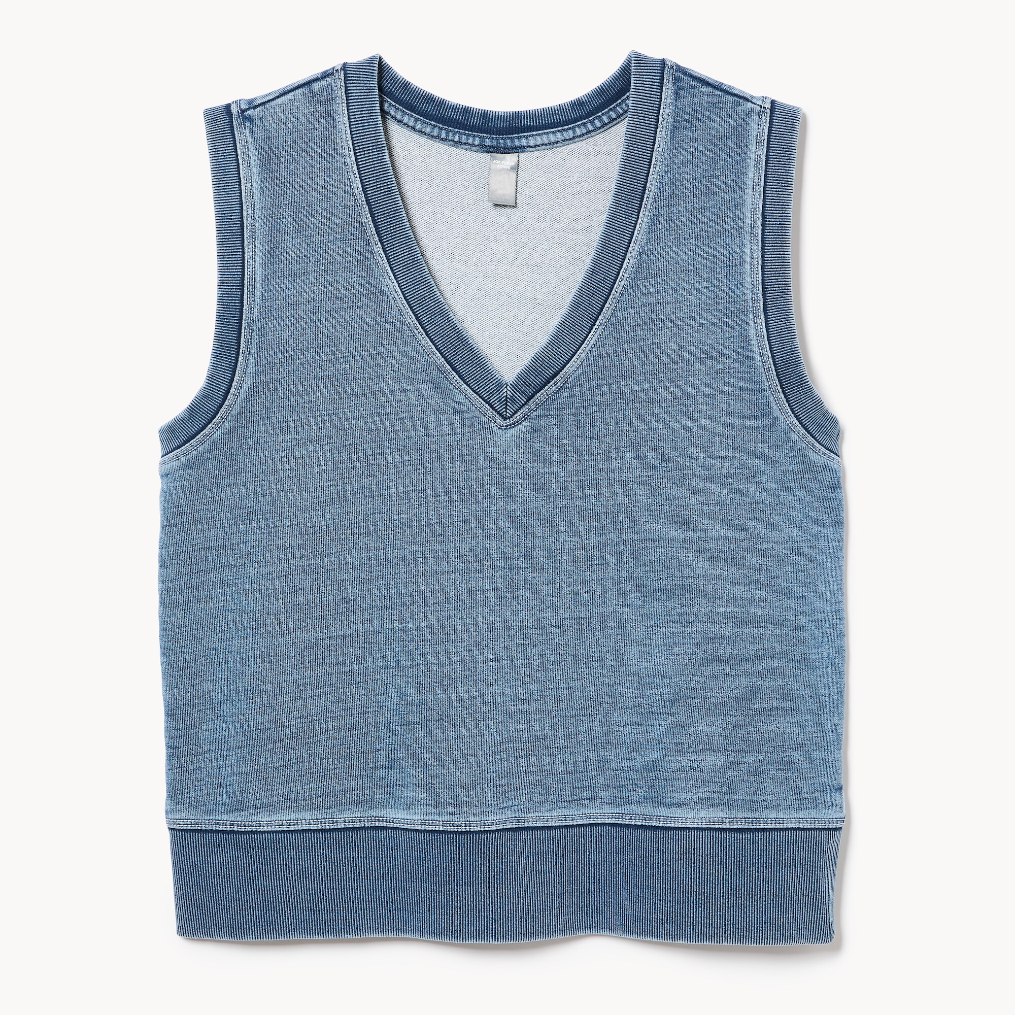 Veste denim sport en ratine bouclée