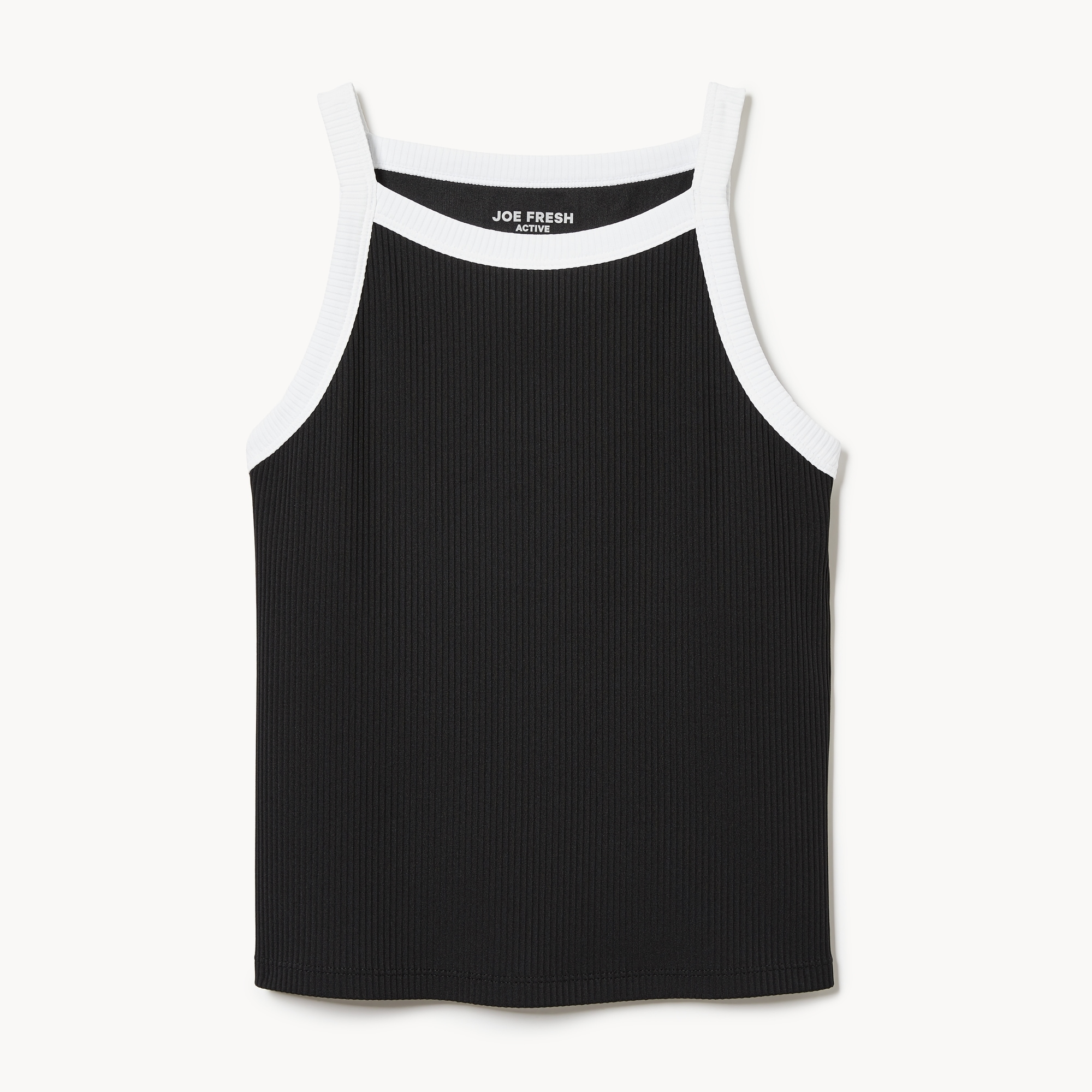 Women+ Cropped Tank Top in Black from Joe Fresh