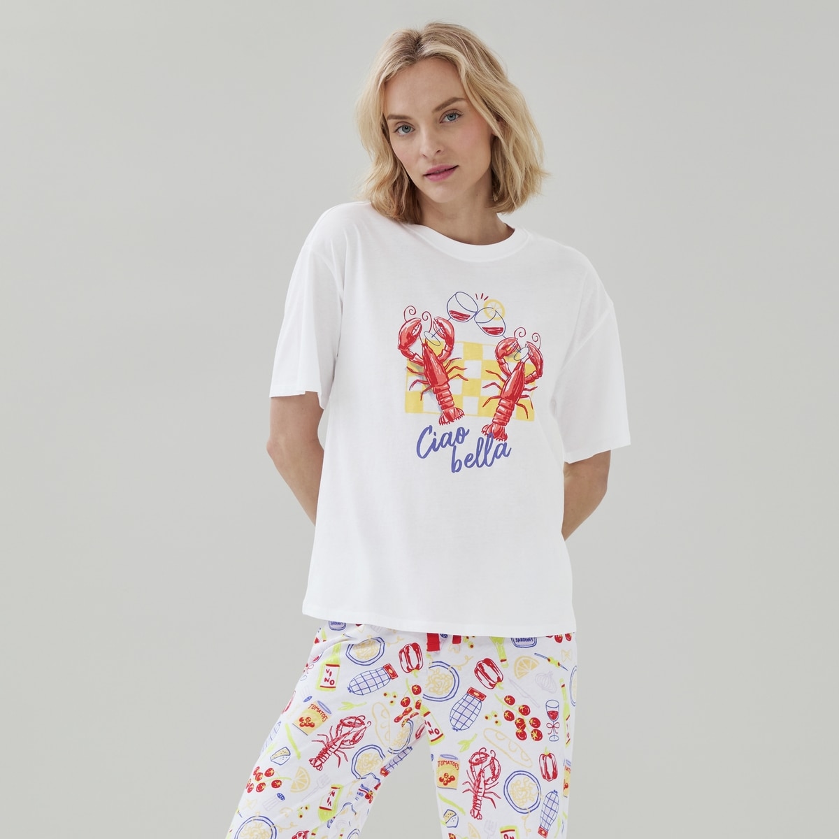 Graphic Sleep T-Shirt - White