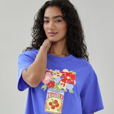 Graphic Sleep T-Shirt - Blue