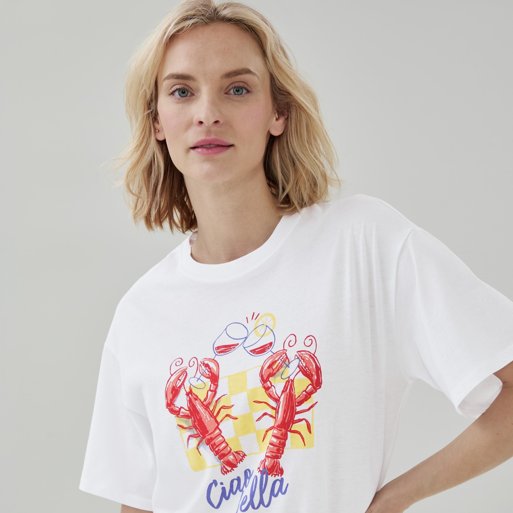 Graphic Sleep T-Shirt in White from Joe Fresh