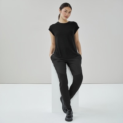 Rolled Sleeve T-Shirt - Black