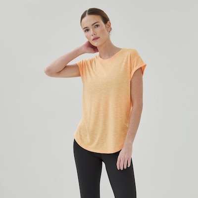 Rolled Sleeve T-Shirt - Pastel Orange