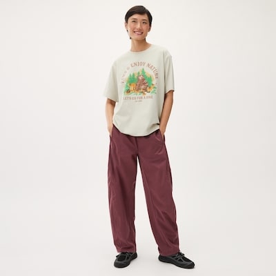 Oversized Graphic T-Shirt - Light Sand