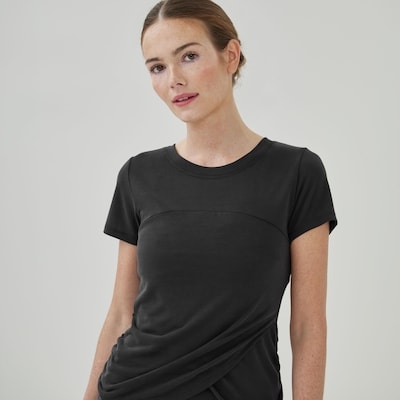 T-shirt sablé léger - Noir