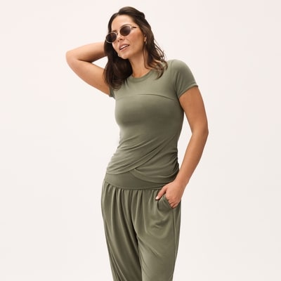 Lightweight Sandwash T-Shirt - Dark Olive