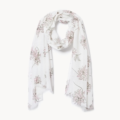 Printed Scarf - Light Sand