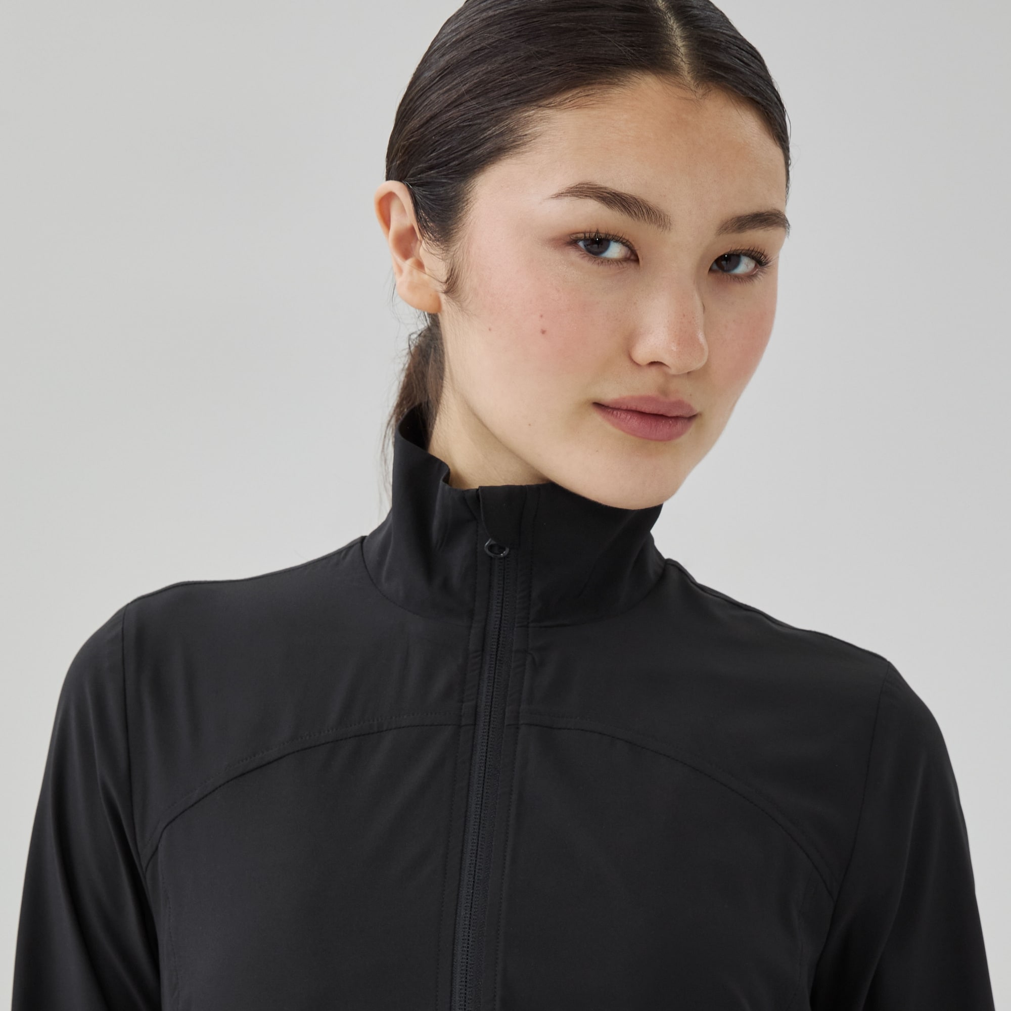 Stretch Golf Jacket in Black from Joe Fresh