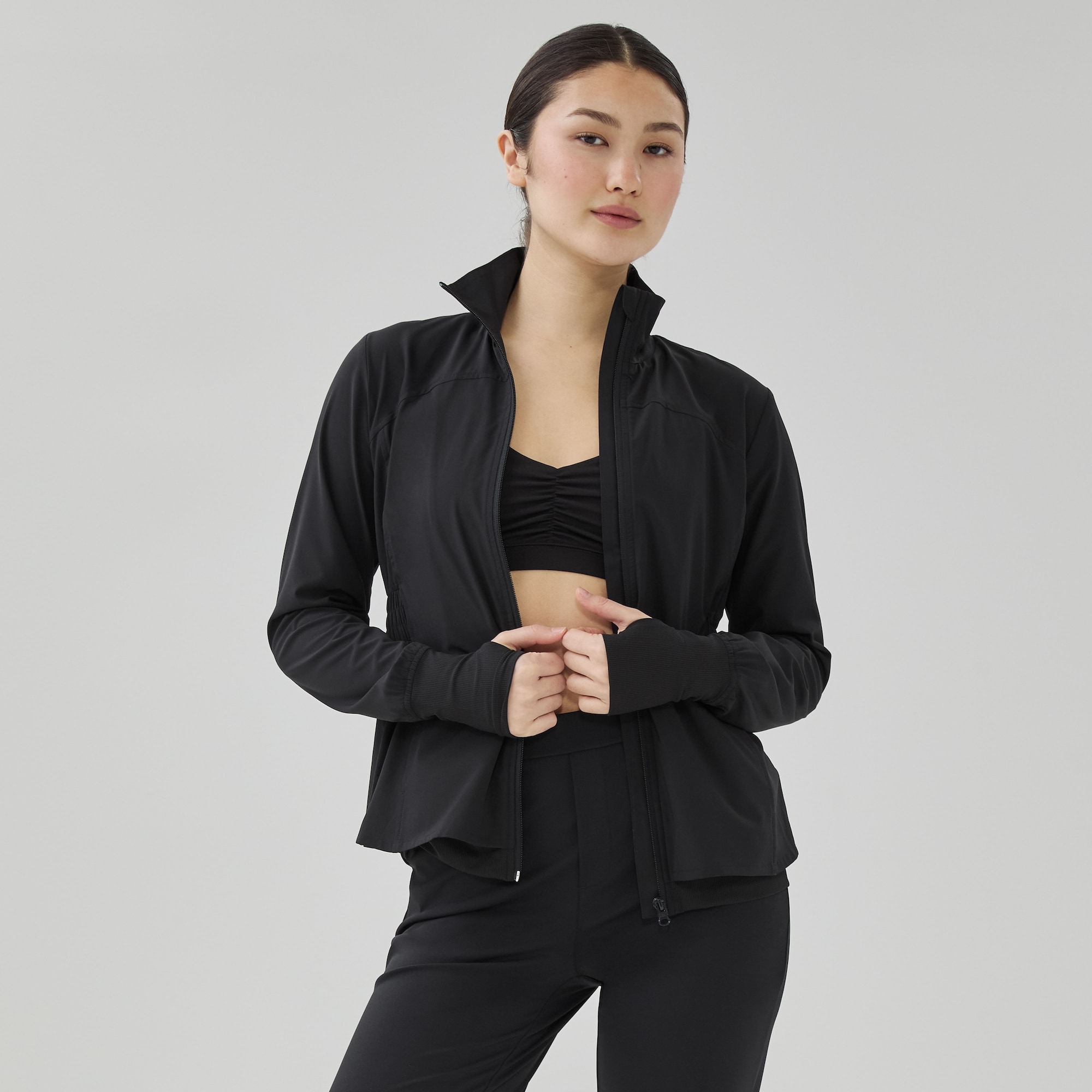 Stretch Golf Jacket in Black from Joe Fresh