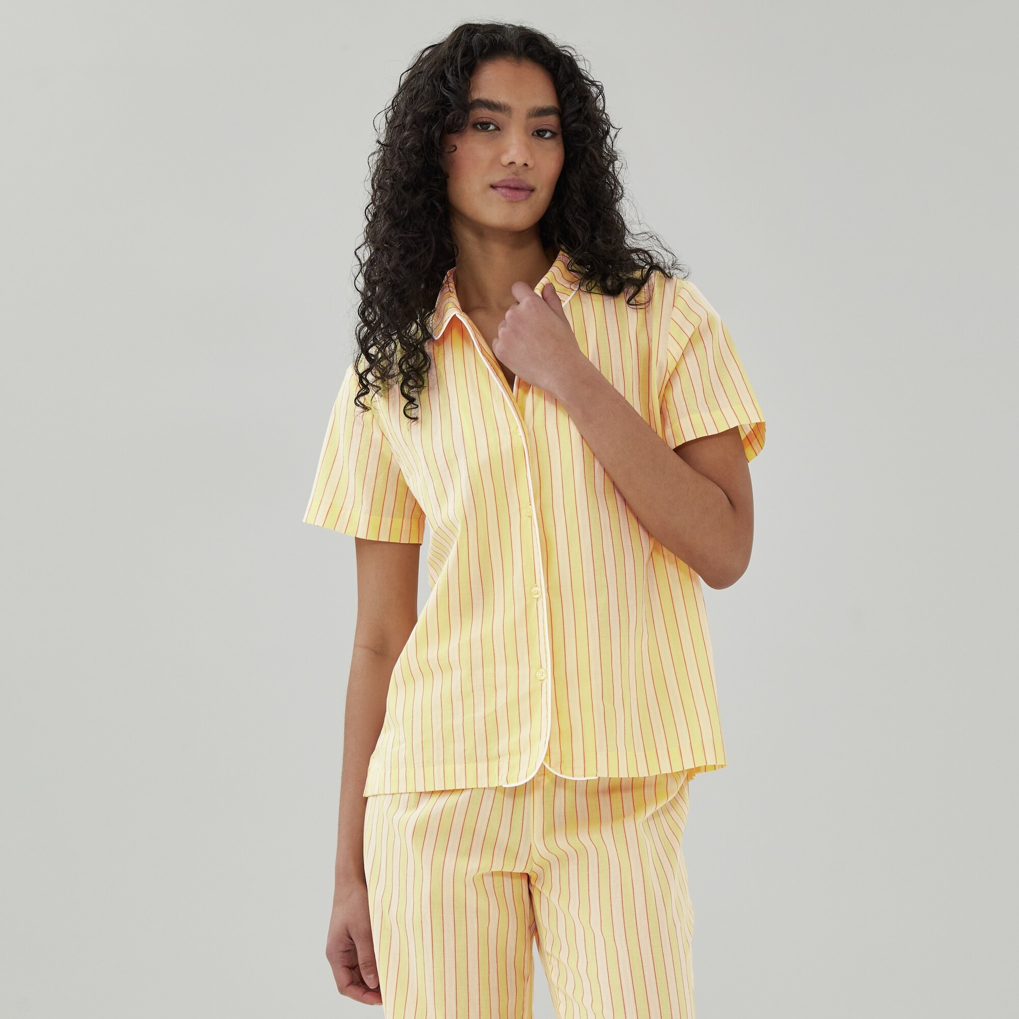 Chemise de nuit en popeline de coton