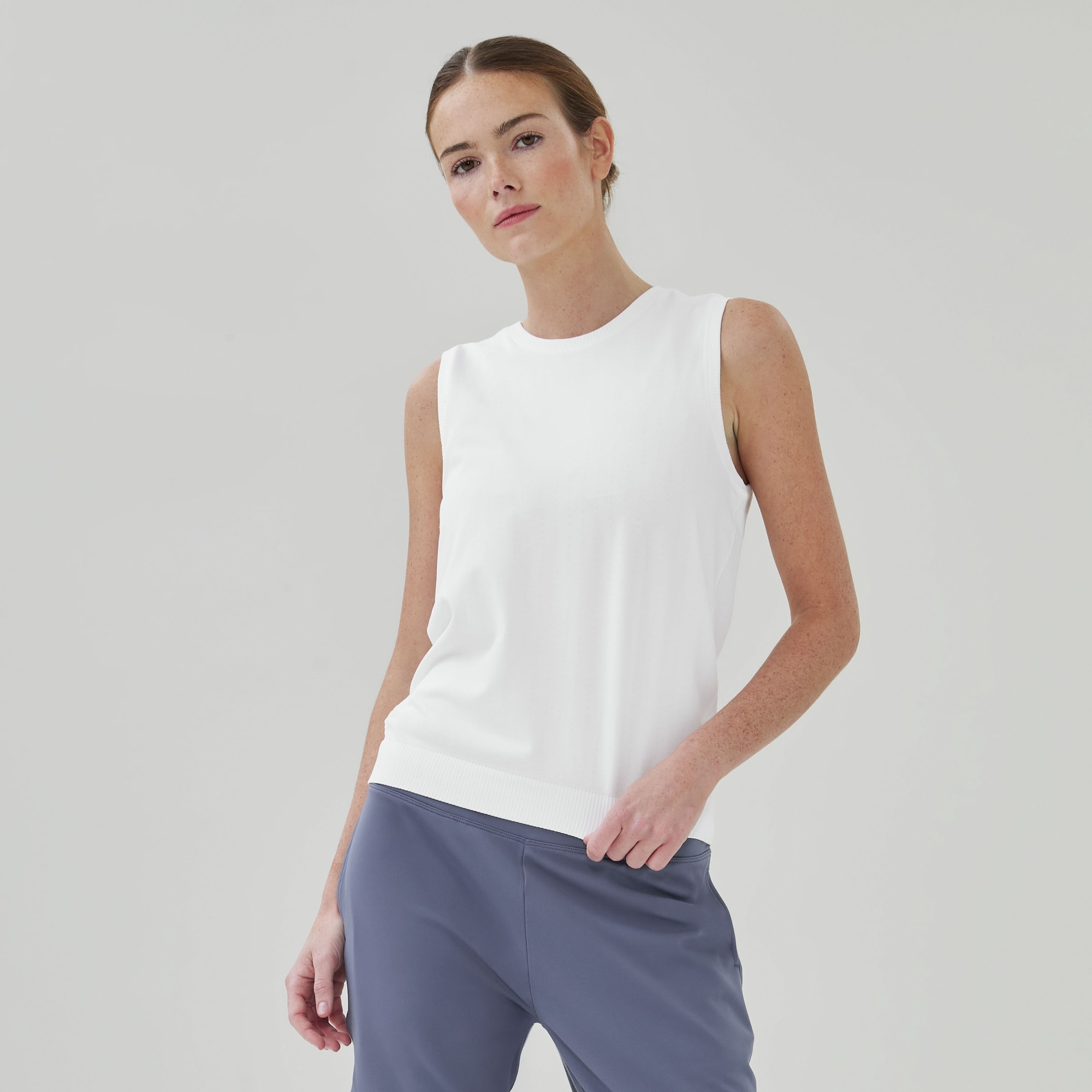 Seamless Tank Top in White from Joe Fresh
