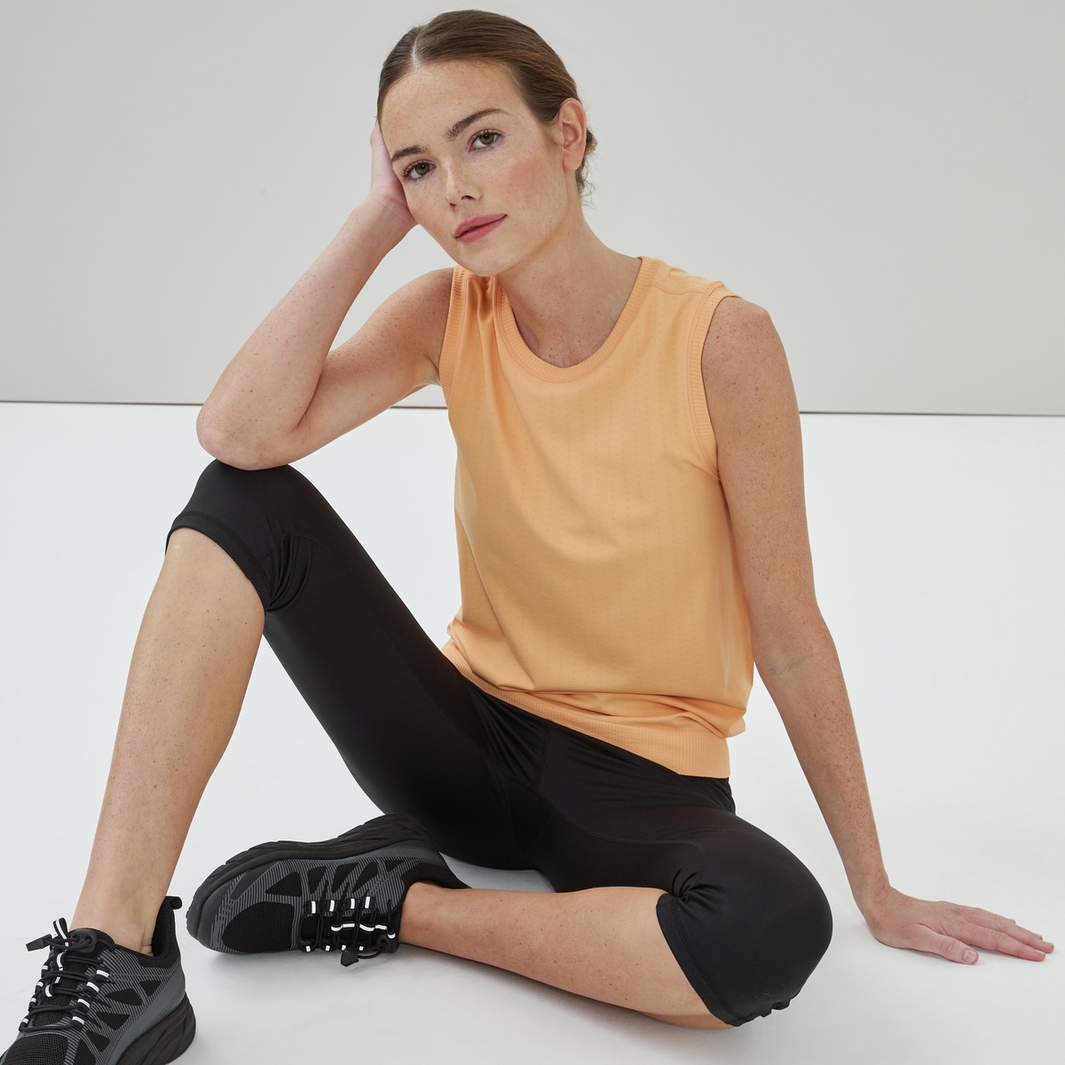 Seamless Tank Top - Pastel Orange