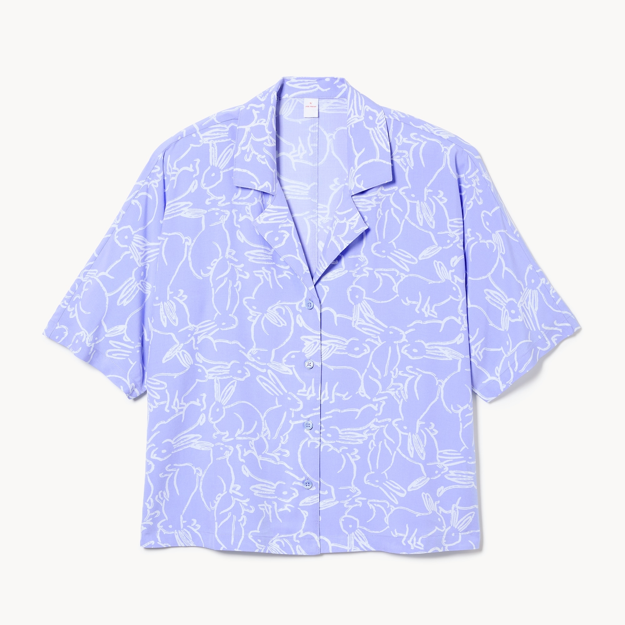 Women+ Printed Sleep Shirt in Light Blue from Joe Fresh