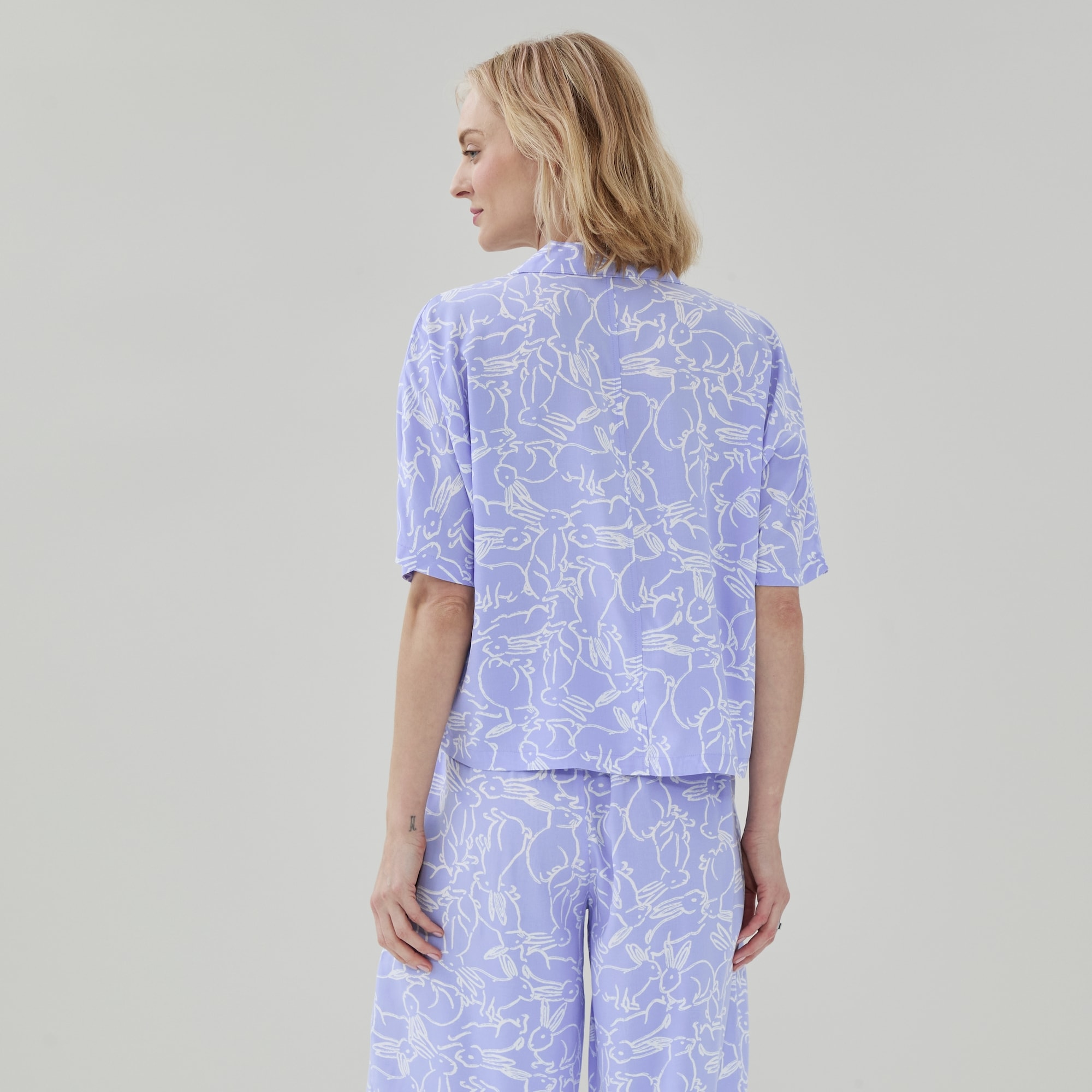 Printed Sleep Shirt in Light Blue from Joe Fresh