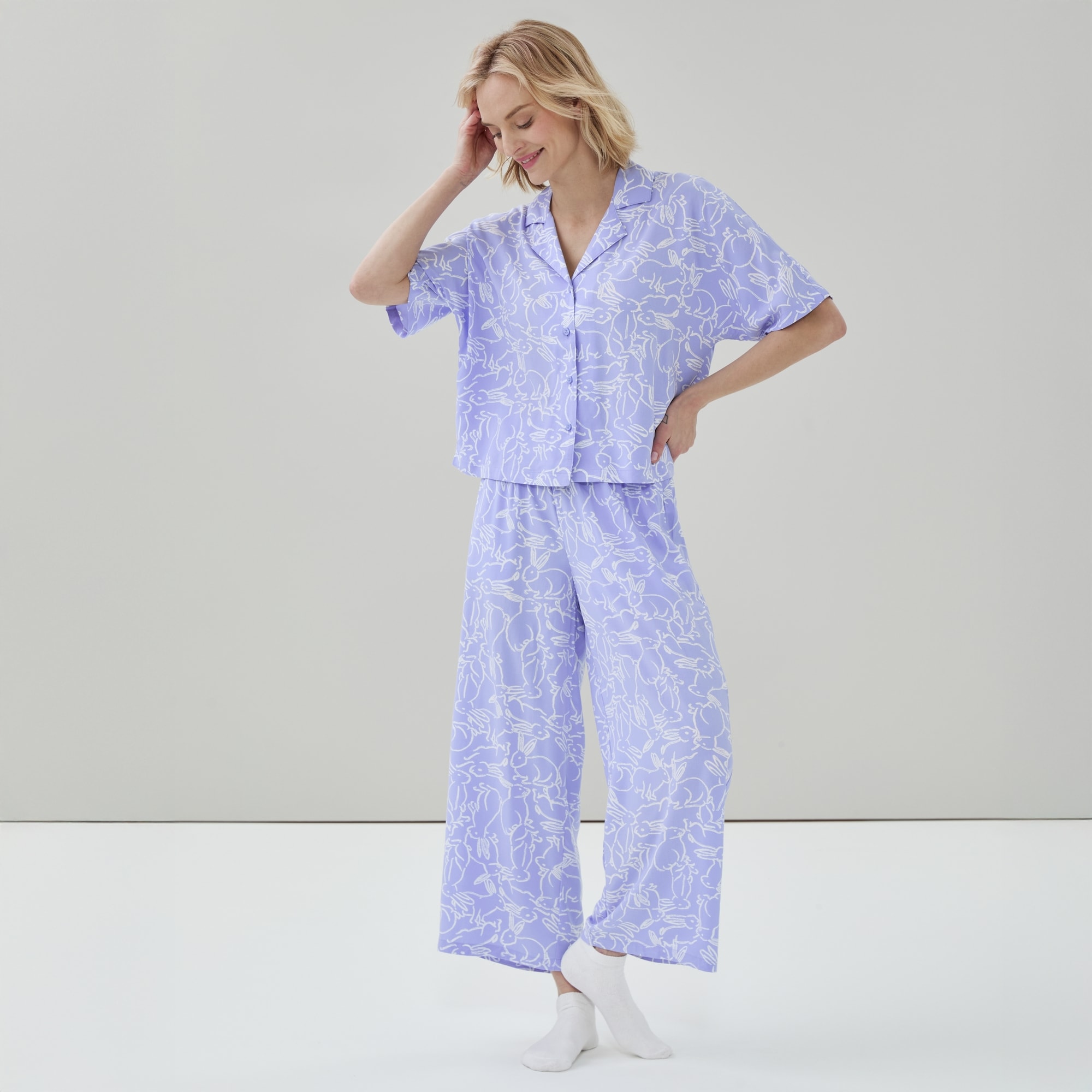 Chemise de nuit imprimée