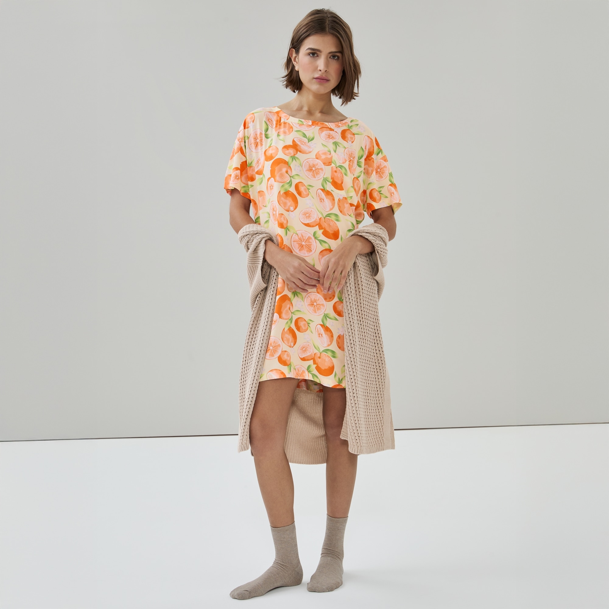 Chemise de nuit imprimée