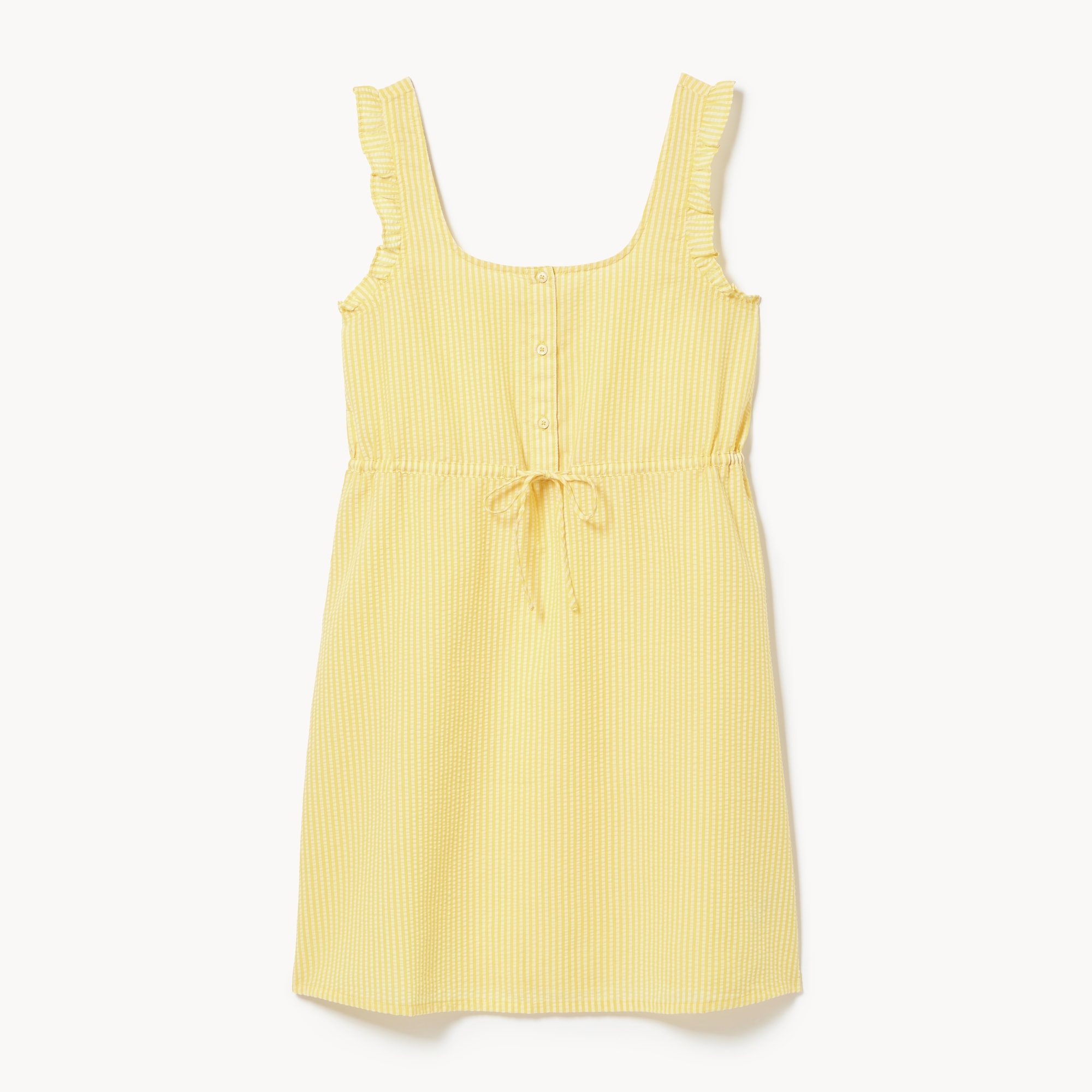 Seersucker Sleep Dress in Pale Yellow from Joe Fresh