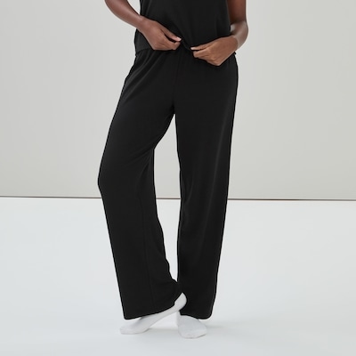 Pantalon de nuit côtelé en modal - Noir JF