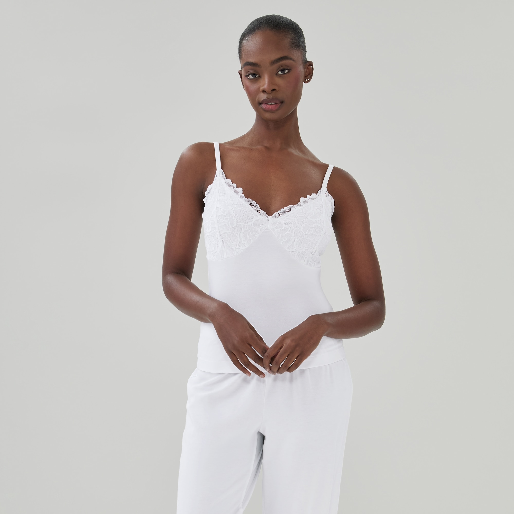 Modal Sleep Tank Top in White from Joe Fresh