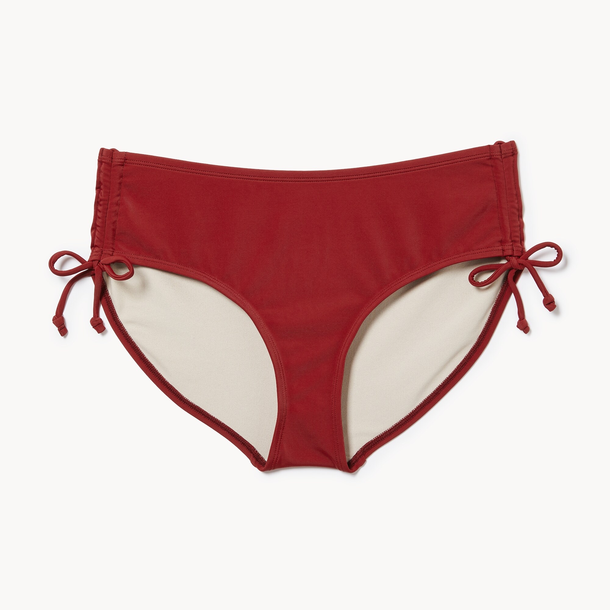Culotte de maillot de bain à ruché sur les côtés