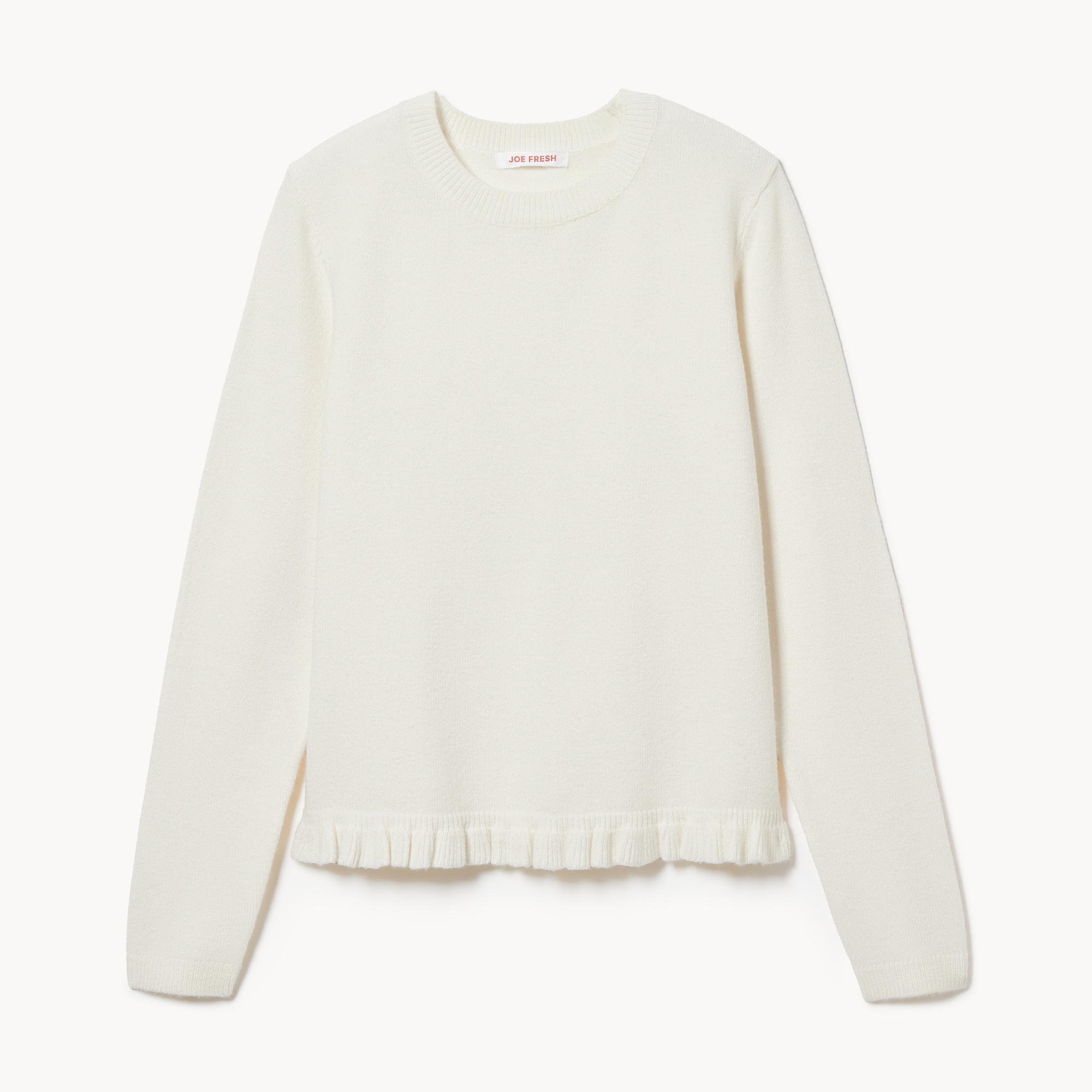 Ruffled Hem Sweater