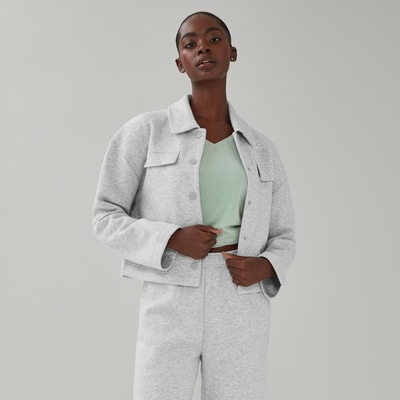 Pantalon droit en molleton MolletonConfo - Mélange De Gris