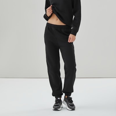 CozyFleece Relaxed Sweatpants - Black