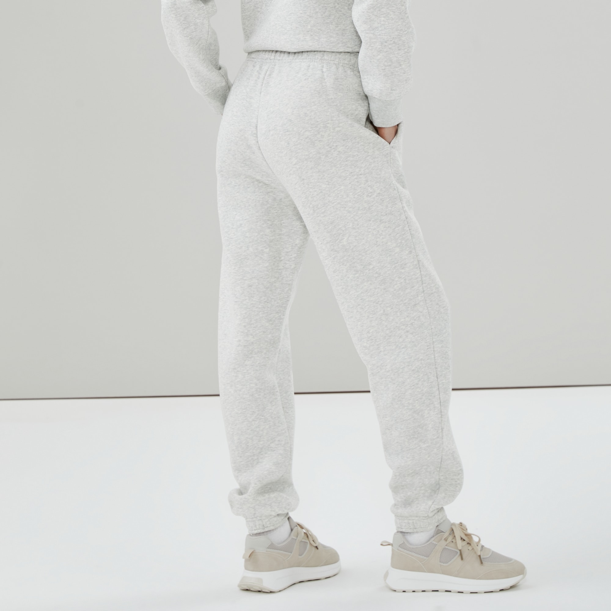 Women+ CozyFleece Relaxed Sweatpants in Grey Mix from Joe Fresh