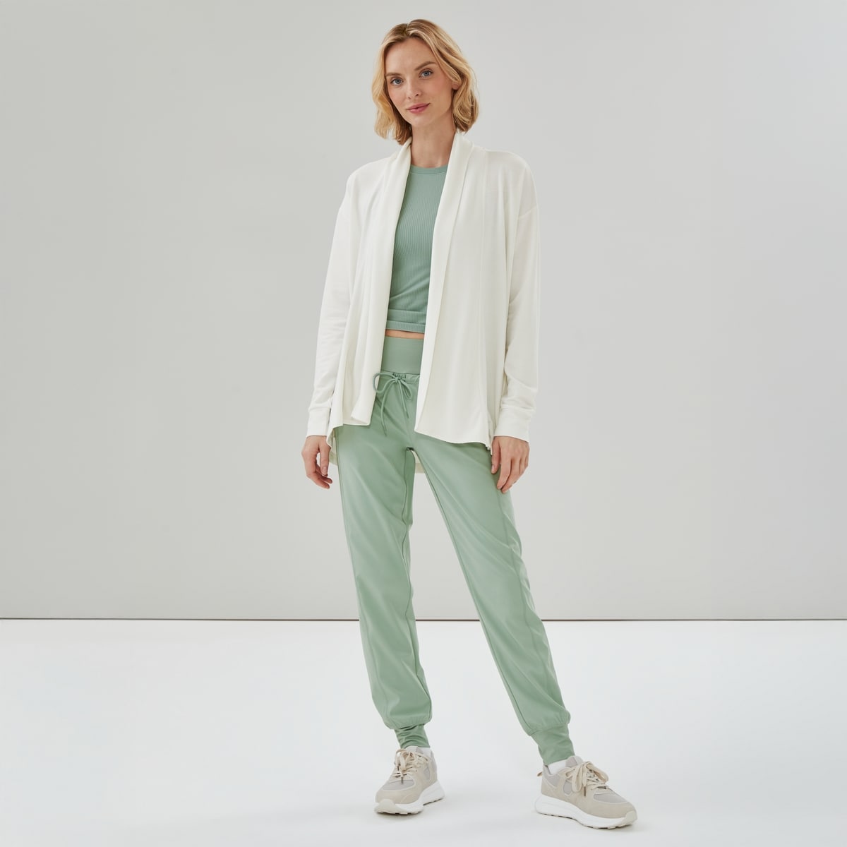 Cardigan sport en ratine boucle