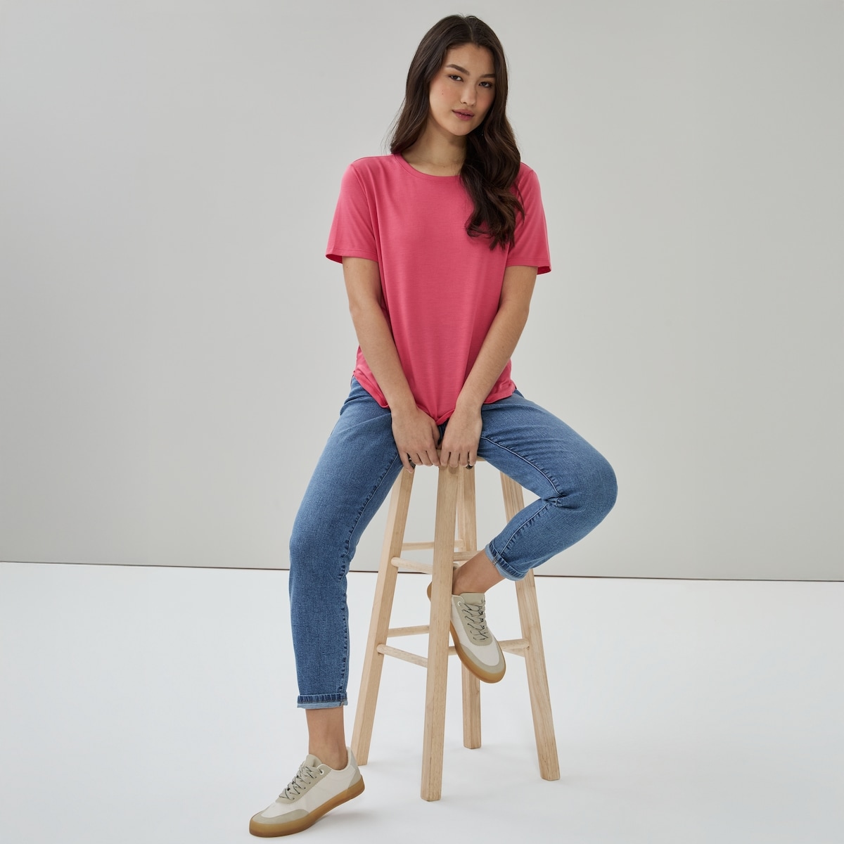 Crewneck T-Shirt - Pink