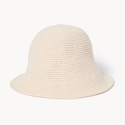 Crochet Bucket Hat - Off White