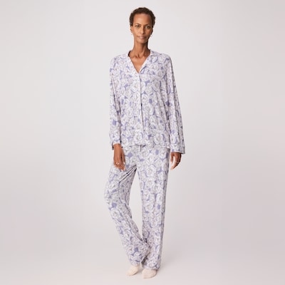 Printed 2-Piece Sleep Set - Lavender