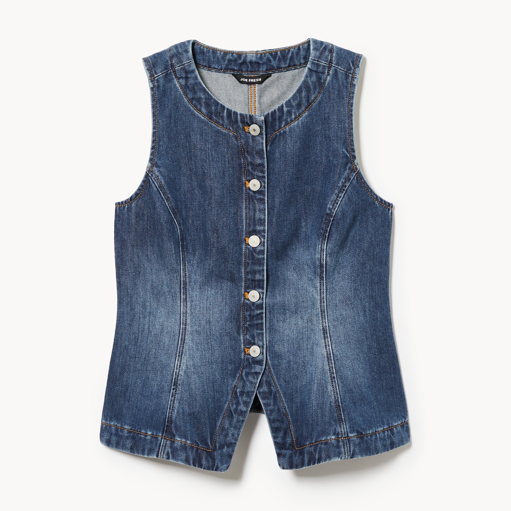 Denim Longline Vest