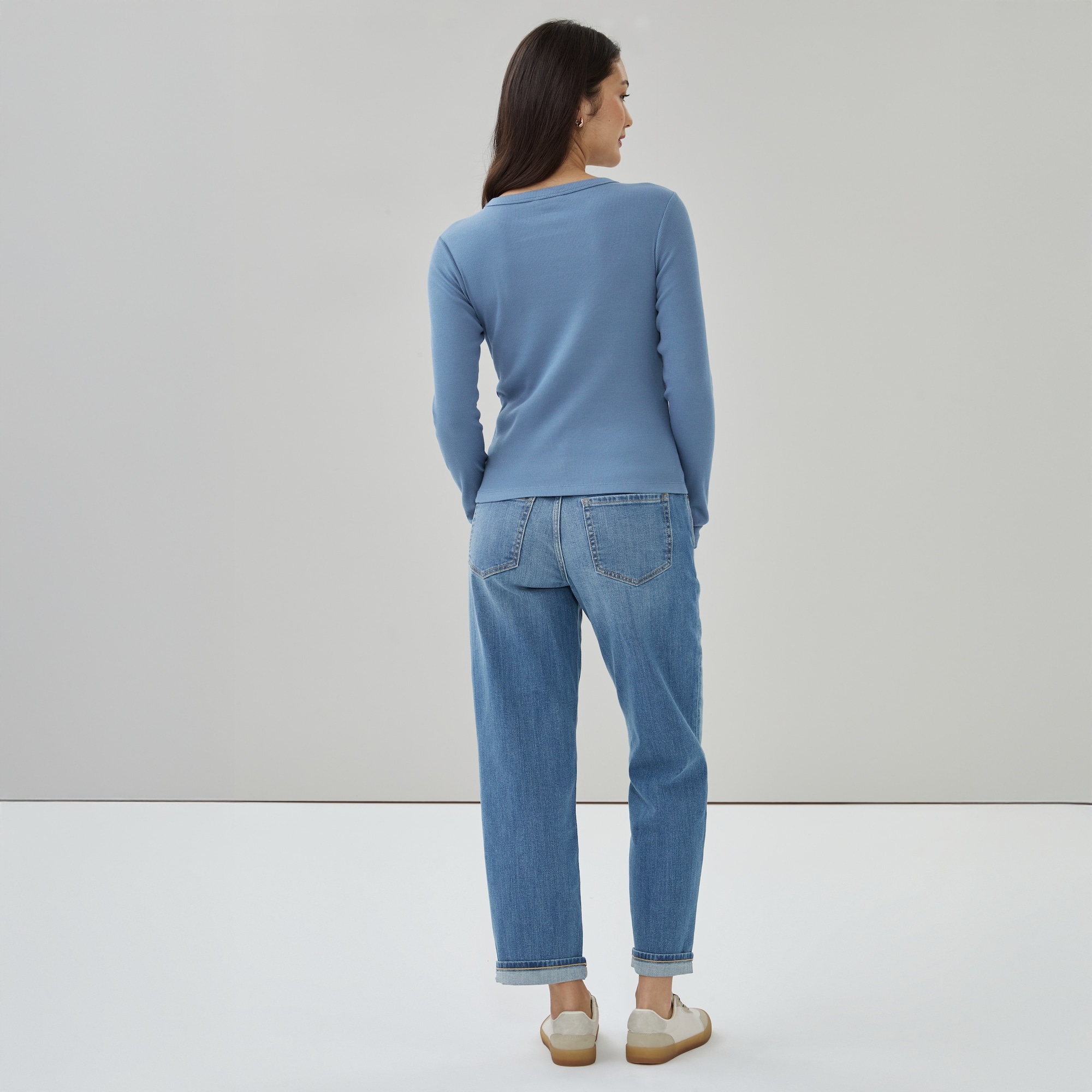 Ribbed Long Sleeve Top