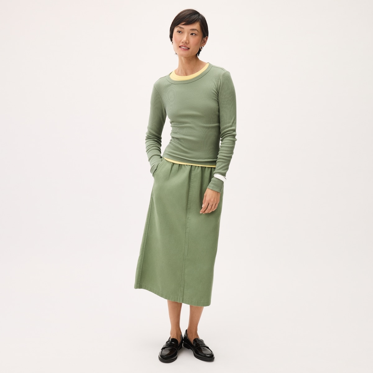 Ribbed Long Sleeve Top