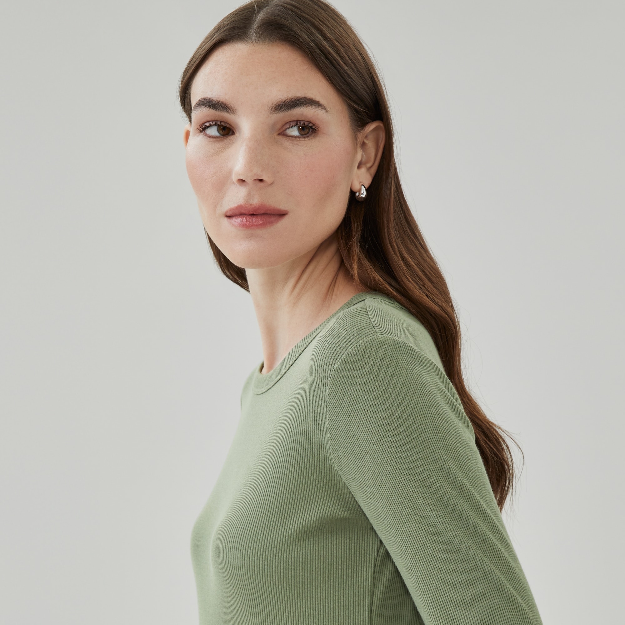 Ribbed Long Sleeve Top