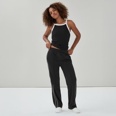 Active Pintuck Track Pant - Black