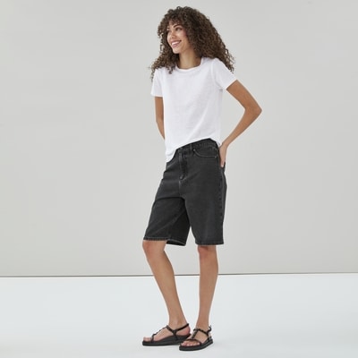 Joe Fresh Short en denim ample délavé foncé 1 ea, 39,00 $/1ch