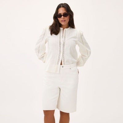 Joe Fresh White Baggy Denim Short 1 ea, $39.00/1ea