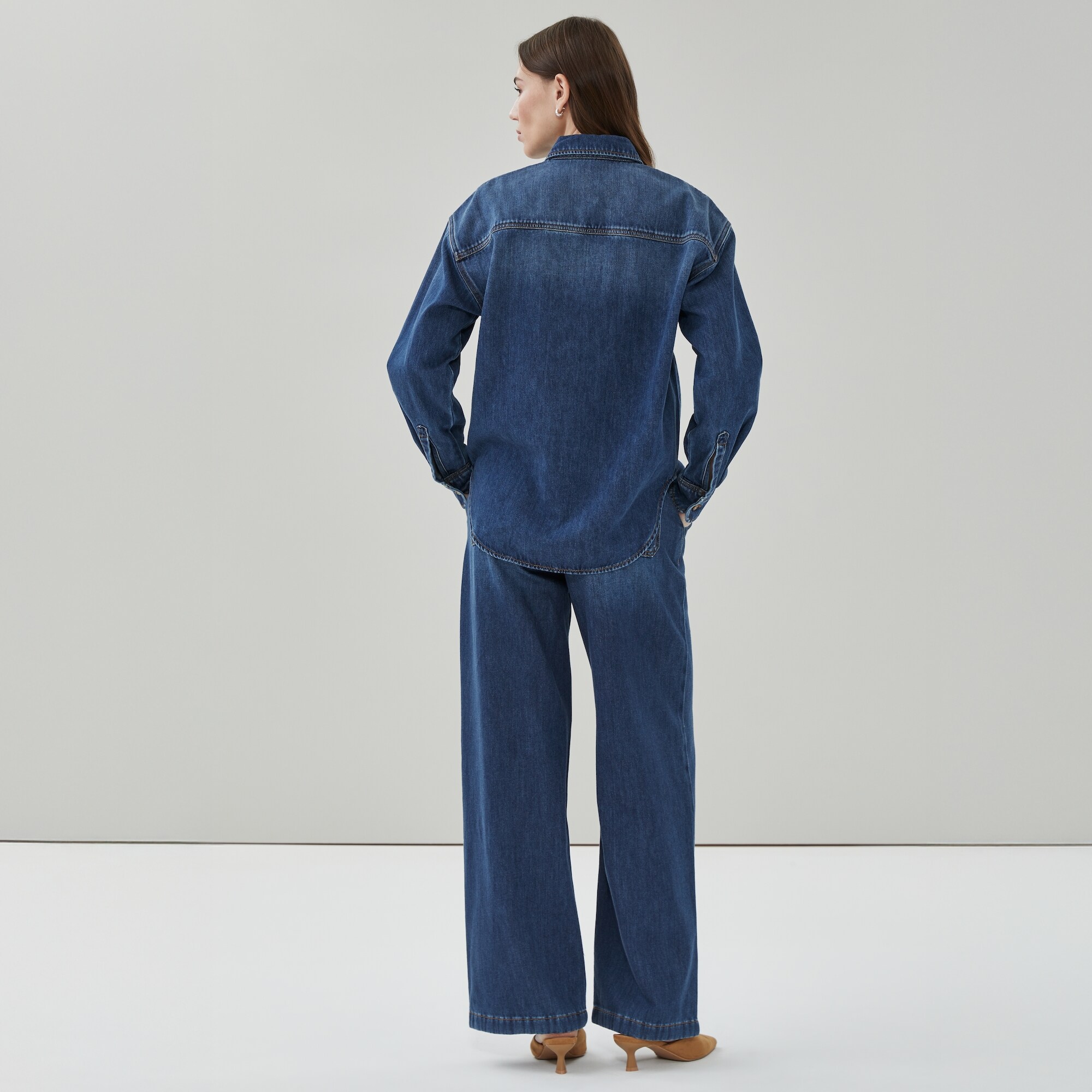 Chemisier ample en denim