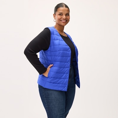 Lightweight Puffer Vest - Bright Blue