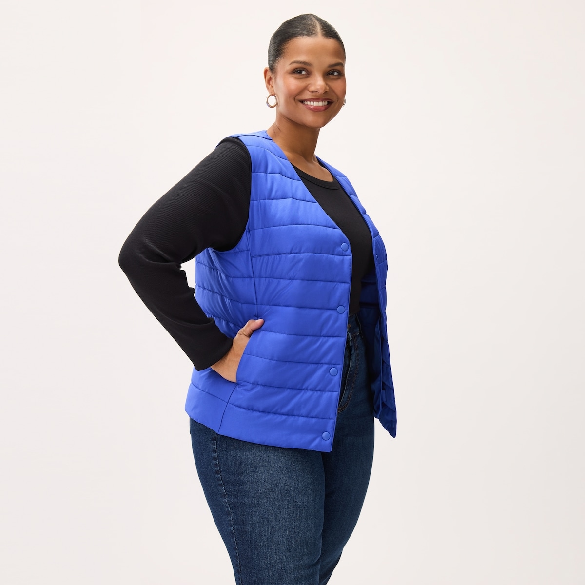 Lightweight Puffer Vest - Bright Blue