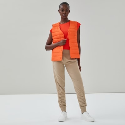 Lightweight Puffer Vest - Orange