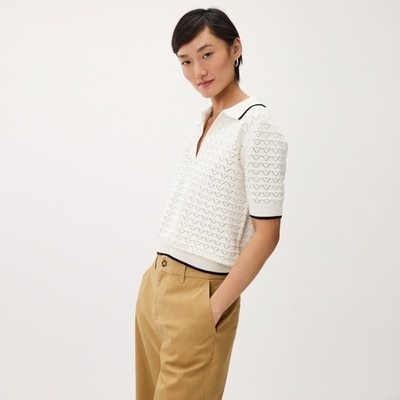 Joe Fresh Pointelle Knit Polo 1 ea, $39.00/1ea