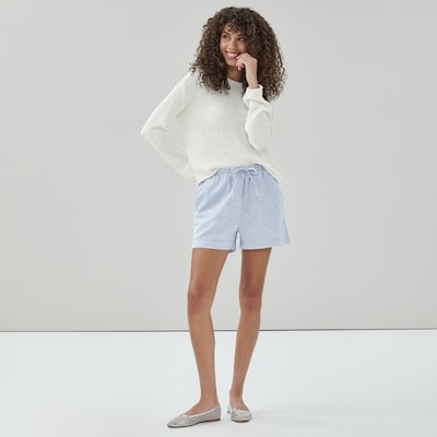 Joe Fresh Short rayé sans attache en lin et coton 1 ea, 29,00 $/1ch