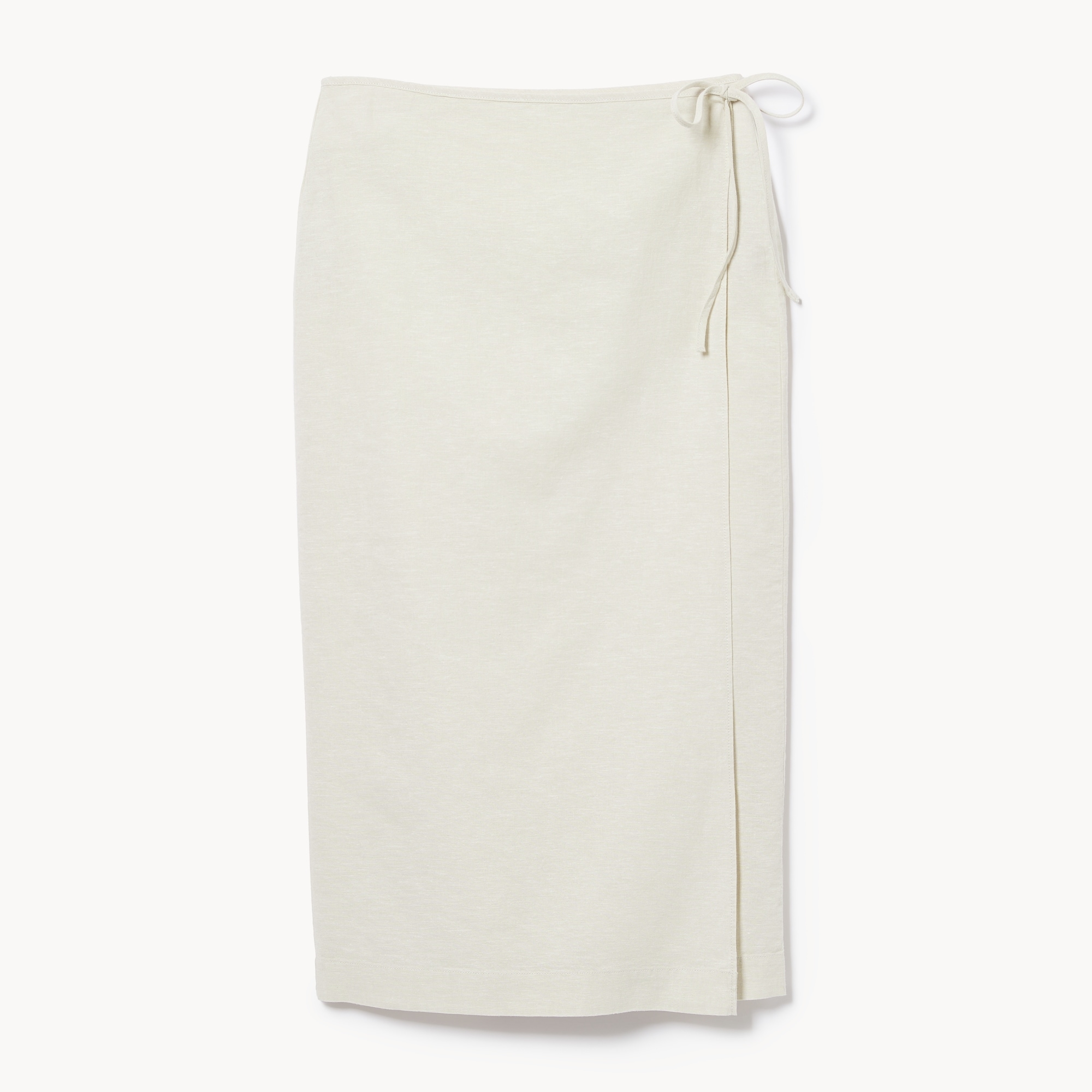 Linen Cotton Wrap Maxi Skirt in Linen from Joe Fresh